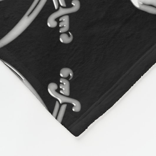 Pirate Skull en Sword Crossbones (TLAPD) Fleece Deken (Hoek)