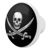 Pirate Skull en Sword Crossbones (TLAPD) Keramische Knop (Rechts)