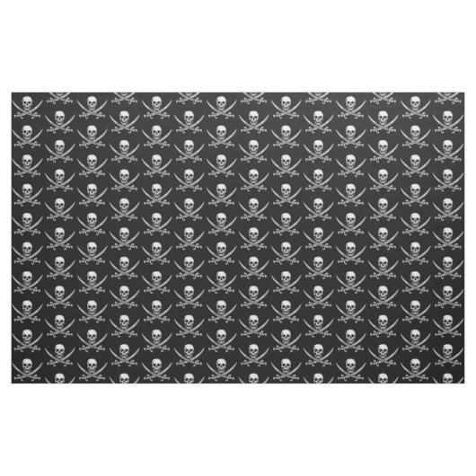 Pirate Skull en Sword Crossbones (TLAPD) Stof (Yard (91,4 cm))