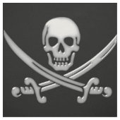 Pirate Skull en Sword Crossbones (TLAPD) Stof (Swatch)