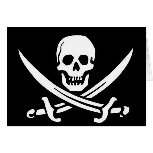 Pirate Skull en Swords (Voorkant Horizontaal)