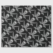 Pirate Skull en Swords Cadeaupapier (Vlak)