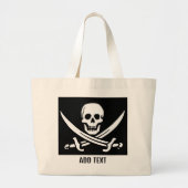 Pirate Skull en Swords Grote Tote Bag (Voorkant)