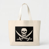 Pirate Skull en Swords Grote Tote Bag (Voorkant)