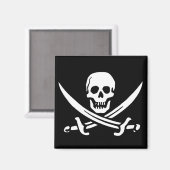 Pirate Skull en Swords Magneet (Voorkant / Achterkant)