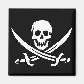 Pirate Skull en Swords Magneet (Voorkant)