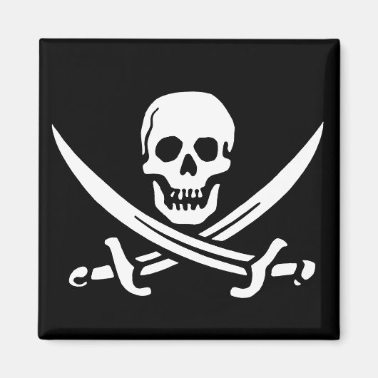 Pirate Skull en Swords Magneet (Voorkant)