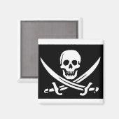 Pirate Skull en Swords Magneet (Voorkant / Achterkant)