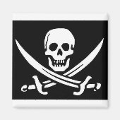 Pirate Skull en Swords Magneet (Voorkant)