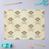  Pirate Skull en Swords on Cream Decoupage Tissuepapier (Craft)