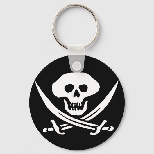 Pirate Skull en Swords Sleutelhanger (Voorkant)