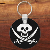 Pirate Skull en Swords Sleutelhanger (Voorkant)