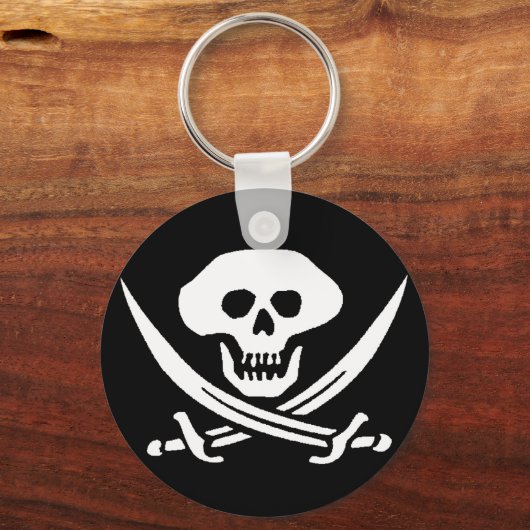 Pirate Skull en Swords Sleutelhanger (Voorkant)