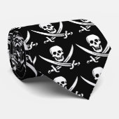 Pirate Skull en Swords Stropdas (Opgerold)