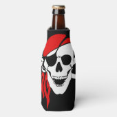 Pirate Skull Flag Flesjeskoeler (Fles Voorkant)