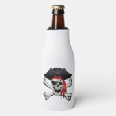 Pirate Skull Flesjeskoeler (Fles Voorkant)