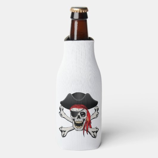 Pirate Skull Flesjeskoeler (Fles Voorkant)