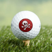 Pirate Skull - Gevaar! Novelty Golfer Gift | Golfballen (Insitu Shirt)