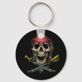 Pirate Skull Ghost Ocean Ship Sleutelhanger (Voorkant)