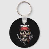 Pirate Skull Ghost Raider Ship Sleutelhanger (Voorkant)