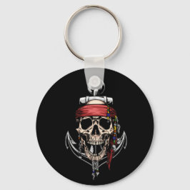 Pirate Skull Ghost Raider Ship Sleutelhanger
