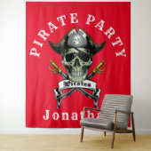 Pirate Skull Ghost Royal Party Achtergrond Wandkleed (In situ)