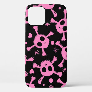 Pirate Skull: Girlish harten patroon Case-Mate iPhone Case