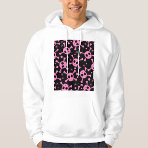 Pirate Skull: Girlish harten patroon Hoodie