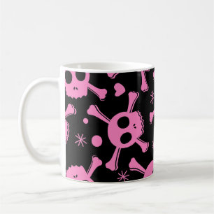 Pirate Skull: Girlish harten patroon Koffiemok
