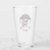 Pirate Skull Glas (Achterkant)