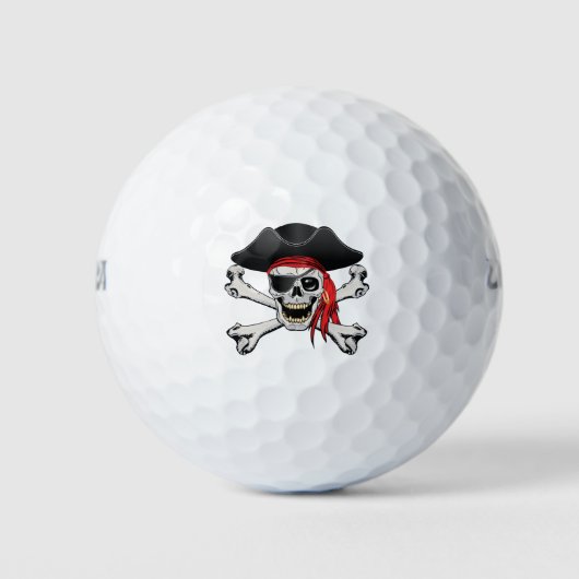 Pirate Skull Golfballen (Voorkant)