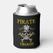 PIRATE SKULL GROEP GOLD BLIKJESKOELER (Blikje Voorkant)