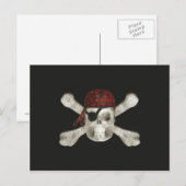 Pirate Skull - Halloween Briefkaart (Voorkant / Achterkant)