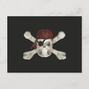 Pirate Skull - Halloween Briefkaart