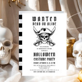 Pirate Skull Halloween Costume Party  Kaart