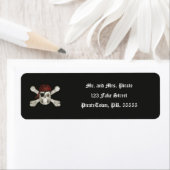 Pirate Skull - Halloween Labels (Insitu)