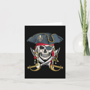 Pirate Skull Halloween Little Boys Girls Kinder Te Kaart
