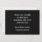 Pirate Skull - Halloween Party Invitation Kaart (Achterkant)