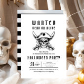 Pirate Skull Halloween Party  Kaart