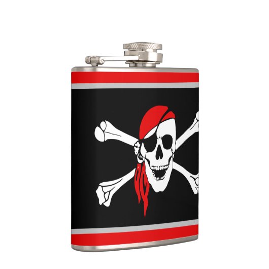 Pirate Skull Heupfles (Rechts)