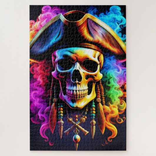 Pirate Skull Jigsaw Puzzle Legpuzzel (Verticaal)