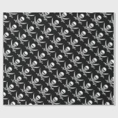 Pirate Skull Jolly Roger Cadeaupapier (Vlak)
