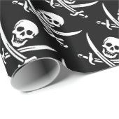 Pirate Skull Jolly Roger Cadeaupapier (Rol Hoek)