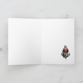 Pirate Skull Kapitein Ghost Ship Kaart (Binnen)