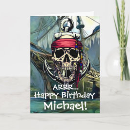 Pirate Skull Kapitein Ghost Ship Kaart