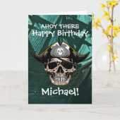 Pirate Skull Kapitein Jack Kaart (Gele Bloem)