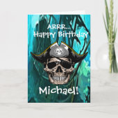 Pirate Skull Kapitein Jack Kaart (Voorkant)