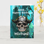 Pirate Skull Kapitein Jack Kaart (Gele Bloem)