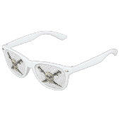 Pirate (Skull) - Kinder Retro Party Shades, White  Kinder Zonnebril (Gekanteld)