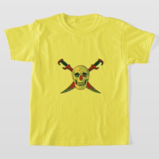 Pirate (Skull) - Kinderen Basic T-Shirt (Laagn)